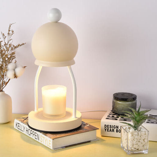 Modern Art Deco Iron Round Cap Hardware Base 1-Light Melting Wax Table Lamp For Bedroom