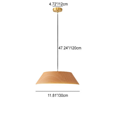 Contemporary Creative Round Trapezoidal Iron Acrylic LED Pendant Light For Living Room