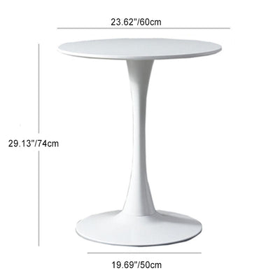 Modern Minimalist Round Carbon Steel Artificial Plate Coffee Table For Living Room