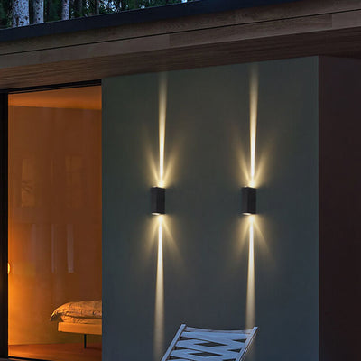 Projecteur de faisceau étanche extérieur minimaliste moderne LED applique murale décorative extérieure 