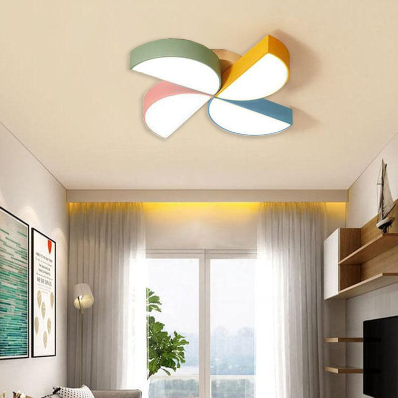 Creative Acrylic Pinwheel LED Flush Mount Ceiling Light