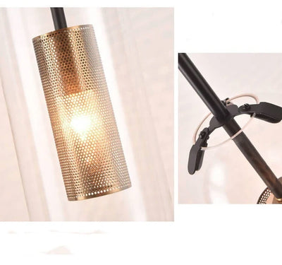 Clear Glass 1-Light Cylinder Long Armed Sconce Lamp