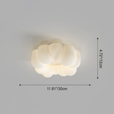 Contemporary Nordic Cloud Star Round Iron ABS LED Flush Mount Ceiling Light For Bedroom