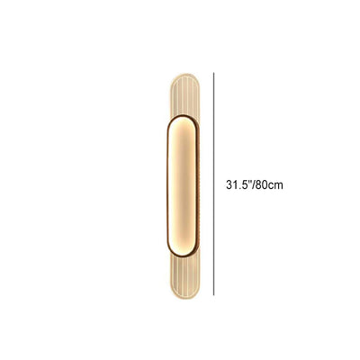 مصباح حائط LED بيضاوي الشكل من الحديد الأكريليكي الشمالي المعاصر لغرفة المعيشة 