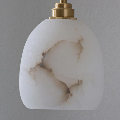 Light Luxury Minimalist Brass Lucite 1-Light Pendant Light