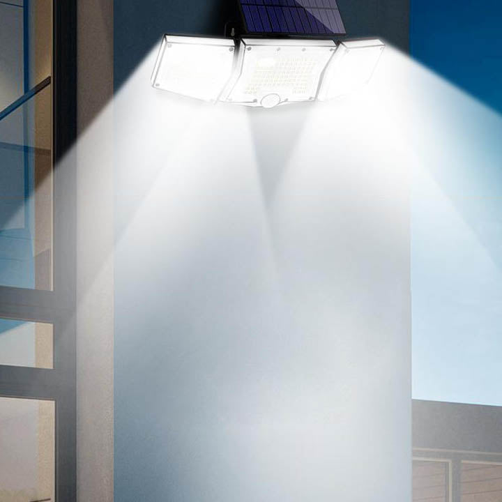 Solar Modern Simple ABS Square Outdoor LED Wall Sconce Lamp