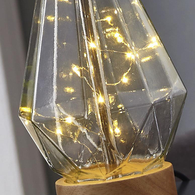 Moderne Luxus-Tischlampe aus grüner Kürbis-Keramik mit 1 Leuchte