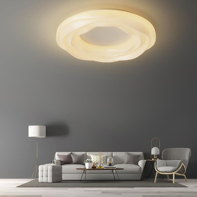 Modern Simple Iron Cookie LED Flush Mount Ceiling Light