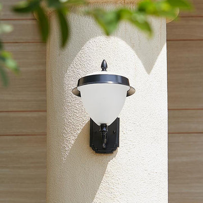 Modern Minimalist Square Pointed 1-Light Outdoor Wall Lamp