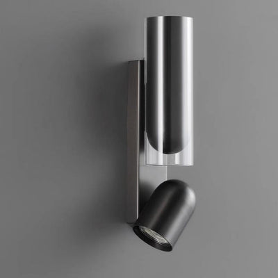 Nordic Modern Minimalist Metal Cylinder 2-Light Wall Sconce Lamp