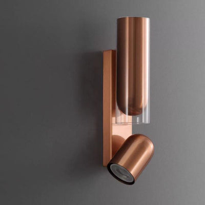 Nordic Modern Minimalist Metal Cylinder 2-Light Wall Sconce Lamp