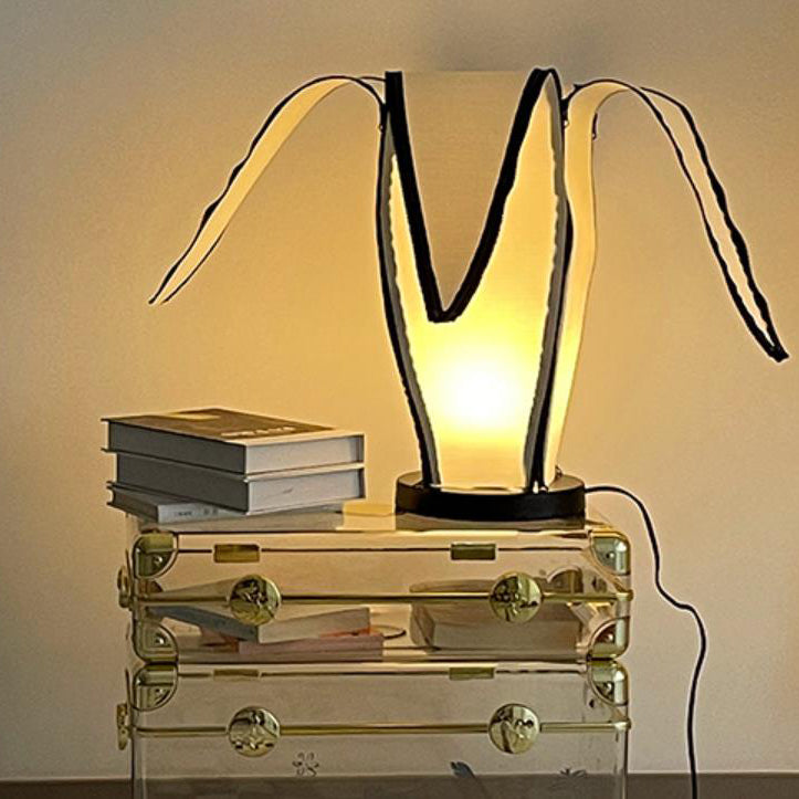 Modern Creative Hardware Fabric Banana 1-Light Table Lamp For Bedroom