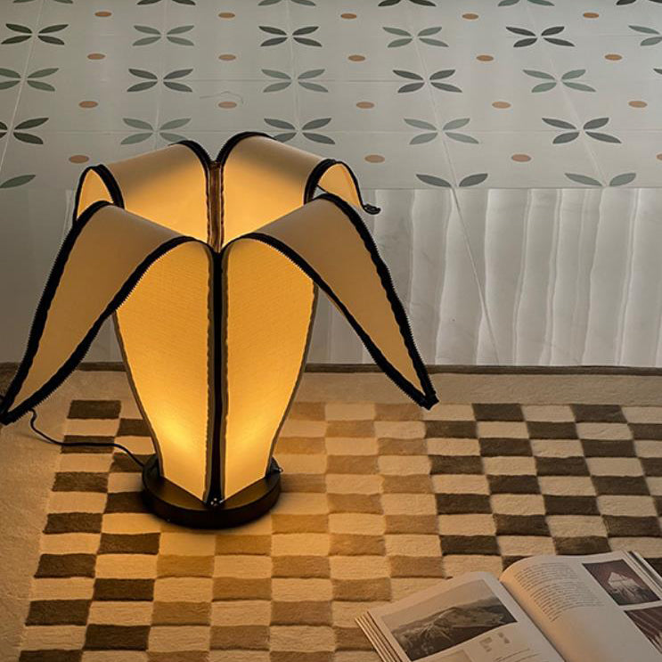 Modern Creative Hardware Fabric Banana 1-Light Table Lamp For Bedroom