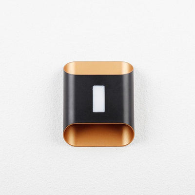 Modern Simplicity Geometric Square Aluminum LED Waterproof Wall Sconce Lamp For Garden