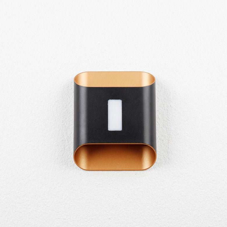 Modern Simplicity Geometric Square Aluminum LED Waterproof Wall Sconce Lamp For Garden