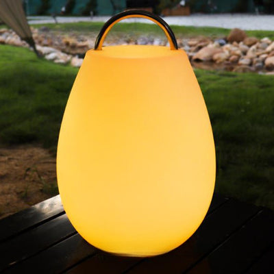 Modern Minimalist Waterproof Handheld Lantern PE Stainless Steel Camping Outdoor Light For Garden