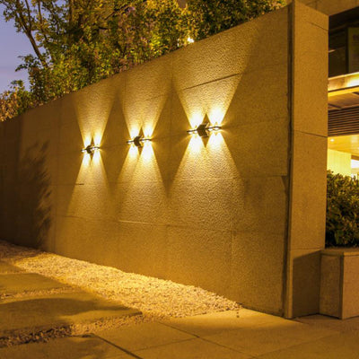 Modern Minimalist Solar Long Triangle ABS PC LED Outdoor Wall Sconce Lamp For Garden