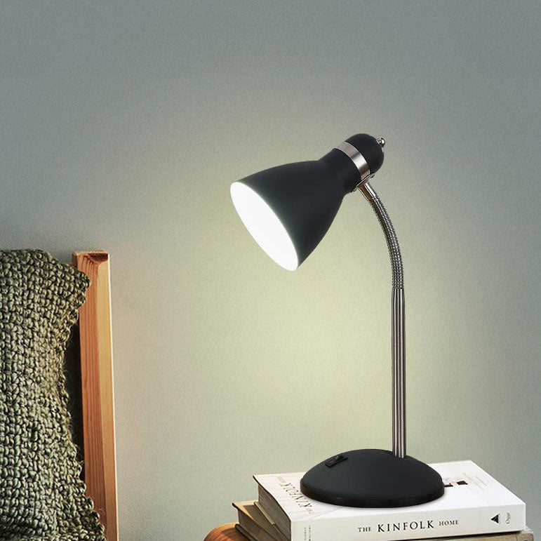 Contemporary Scandinavian Horn Iron Hose 1-Light Table Lamp For Bedroom