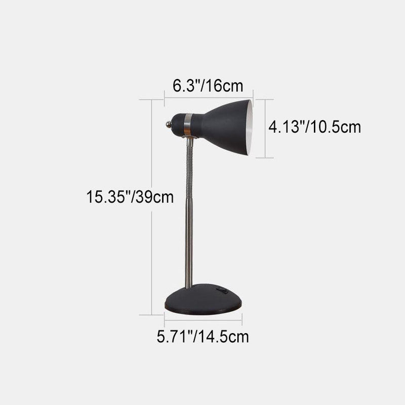 Contemporary Scandinavian Horn Iron Hose 1-Light Table Lamp For Bedroom