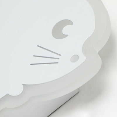 Applique murale en fer avec design de chat en acrylique créatif contemporain, lampe LED pour chambre 