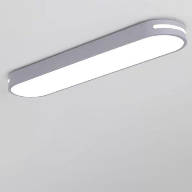 Modern Minimalist Elliptical Strip Iron Acrylic LED Flush Mount Ceiling Light For Hallway