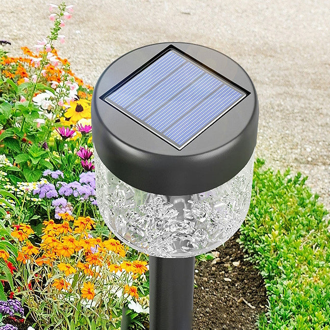 Modern Minimalist Waterproof Solar Cylinder ABS LED Outdoor Landscape Light For Garden