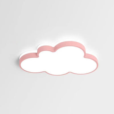 Contemporary Creative Kids Cloud Iron Acrylic PMMA LED Flush Mount Ceiling Light For Bedroom