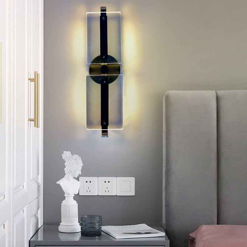 Modern Simplicity Acrylic Rectangle LED Wall Sconce Lamp For Living Room