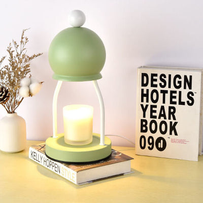 Modern Art Deco Iron Round Cap Hardware Base 1-Light Melting Wax Table Lamp For Bedroom