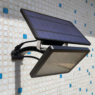 Modern Minimalist Solar Square Plastic LED Wall Sconce Lamp For Garden