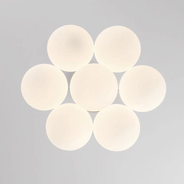 Contemporary Creative Moon Glass Bubble 7/13/19-Light Chandelier For Living Room