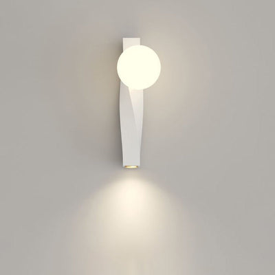 Contemporary Nordic Cream PE Magic Bean Shade LED Wall Sconce Lamp For Living Room