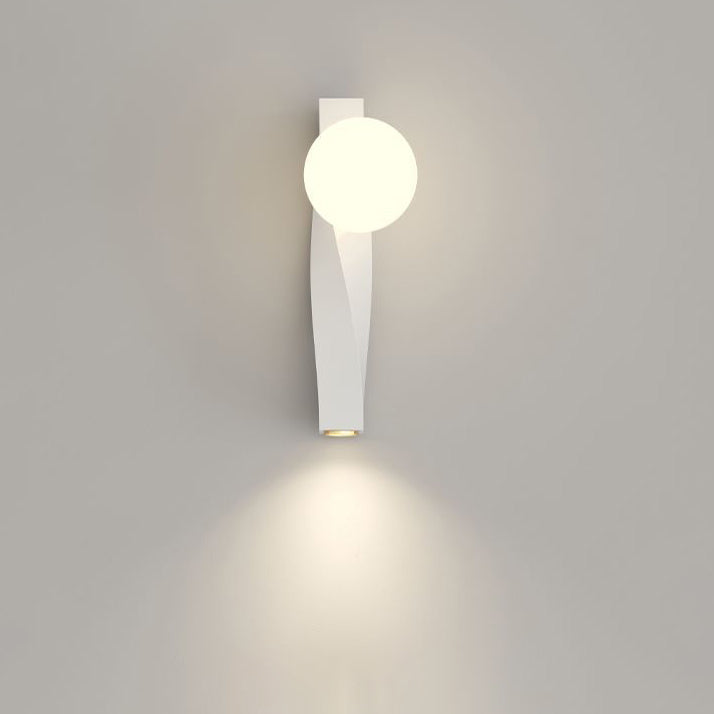 Contemporary Nordic Cream PE Magic Bean Shade LED Wall Sconce Lamp For Living Room