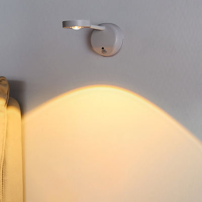 Modern Minimalist ABS Glass USB LED Wall Sconce Lamp For Bedroom