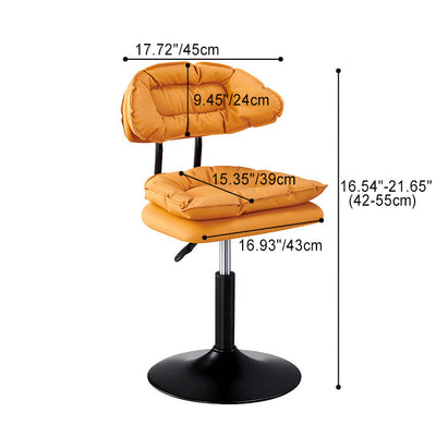 Modern Simplicity Fabric Iron SGS Sponge Semicircular Counter Stool Backrest Footrest For Kitchen