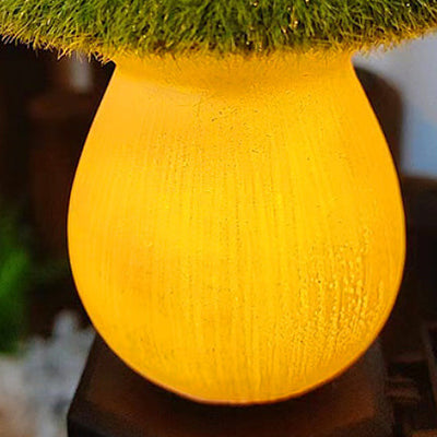 Contemporary Creative Waterproof Solar Mushroom Lawn Resin Ground Plug LED Outdoor Landscape Light For Garden