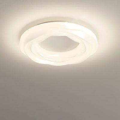 Modern Simple Iron Cookie LED Flush Mount Ceiling Light