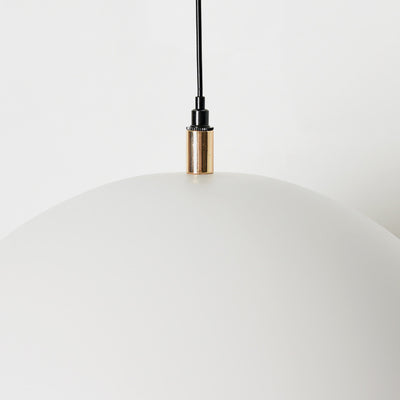 Contemporary Scandinavian Semi-circular Aluminum LED Pendant Light For Living Room