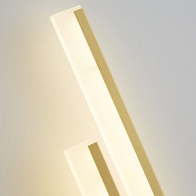 Modern Minimalist Vertical Bar Acrylic Iron LED Wall Sconce Lamp For Living Room