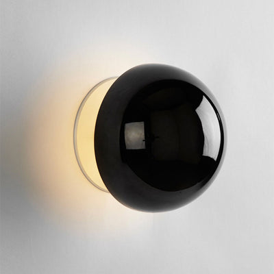 Applique murale LED en métal demi-cercle météorite simplicité moderne pour chambre à coucher 