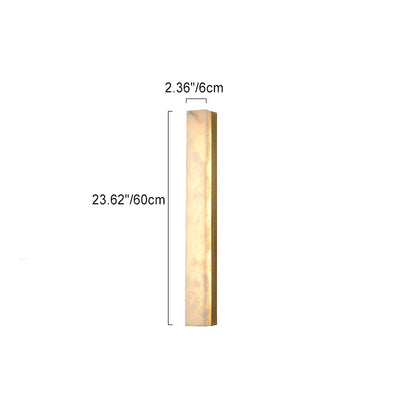 Modern Minimalist Strip Copper Marble LED Wall Sconce Lamp For Living Room