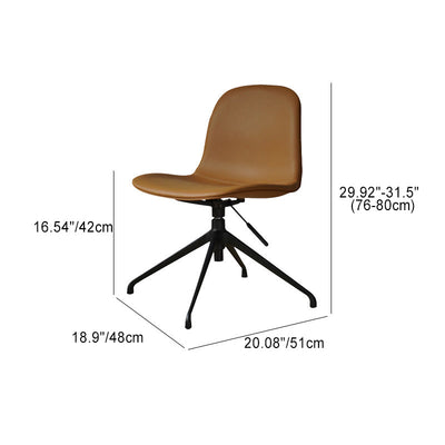 Contemporary Nordic Ergonomic Microfiber Leather Liftable Desk Chair Backrest Tilt Caster For Home Office