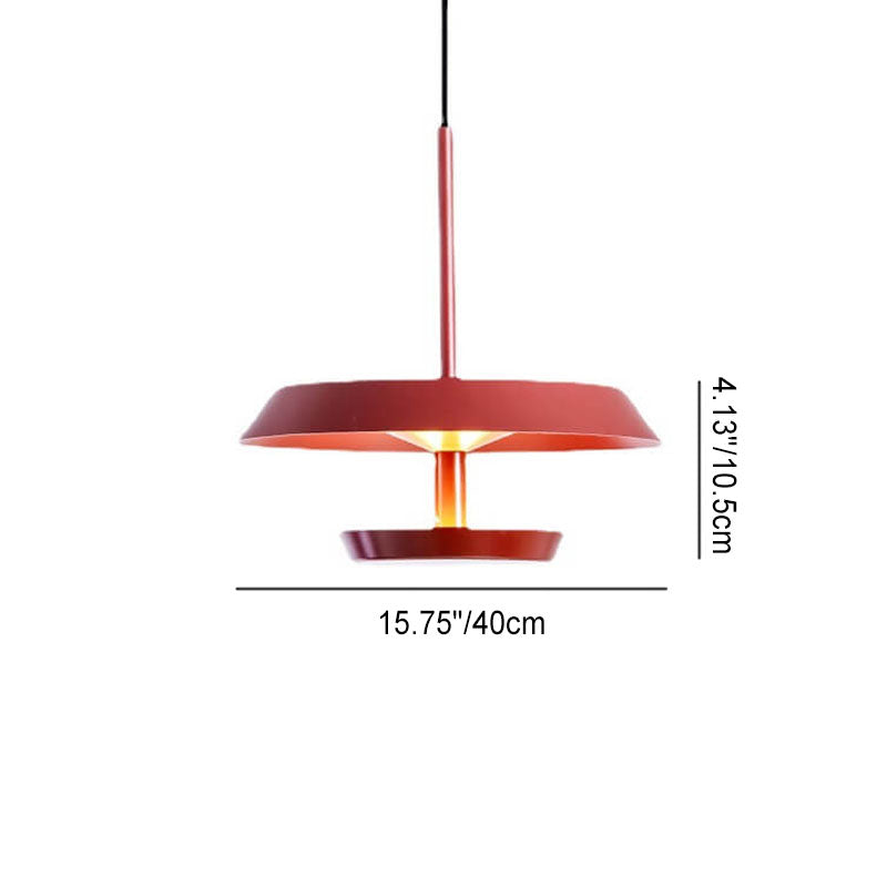 1-flammige hornförmige Pendelleuchte aus Aluminiumlegierung 