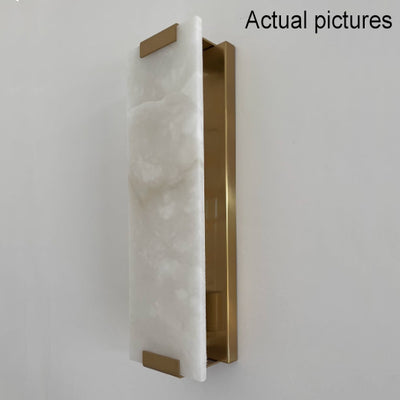 Nordic Light Luxury Marble Strip Design 1-Light Wall Sconce Lamp