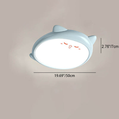 Creative Adorable Duck Totoro Acrylic Round LED Kids Flush Mount Ceiling Light