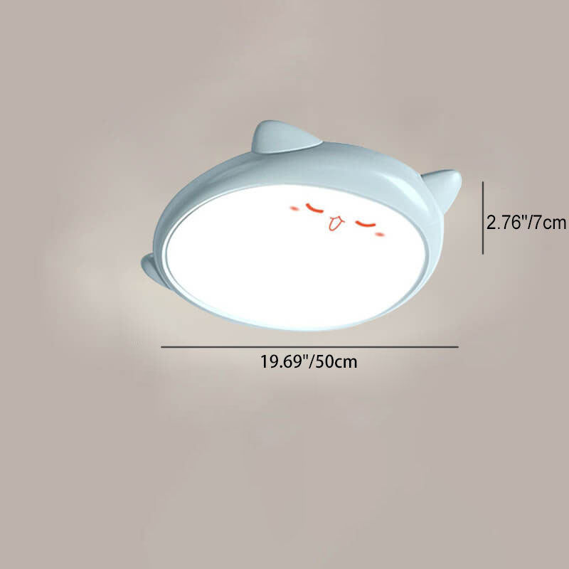 Creative Adorable Duck Totoro Acrylic Round LED Kids Flush Mount Ceiling Light