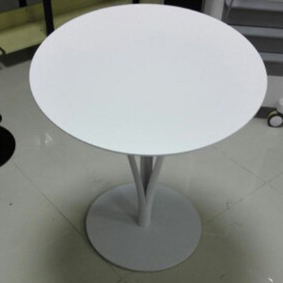 Modern Minimalist Round Iron Steel Plate Bar Table For Dining Room