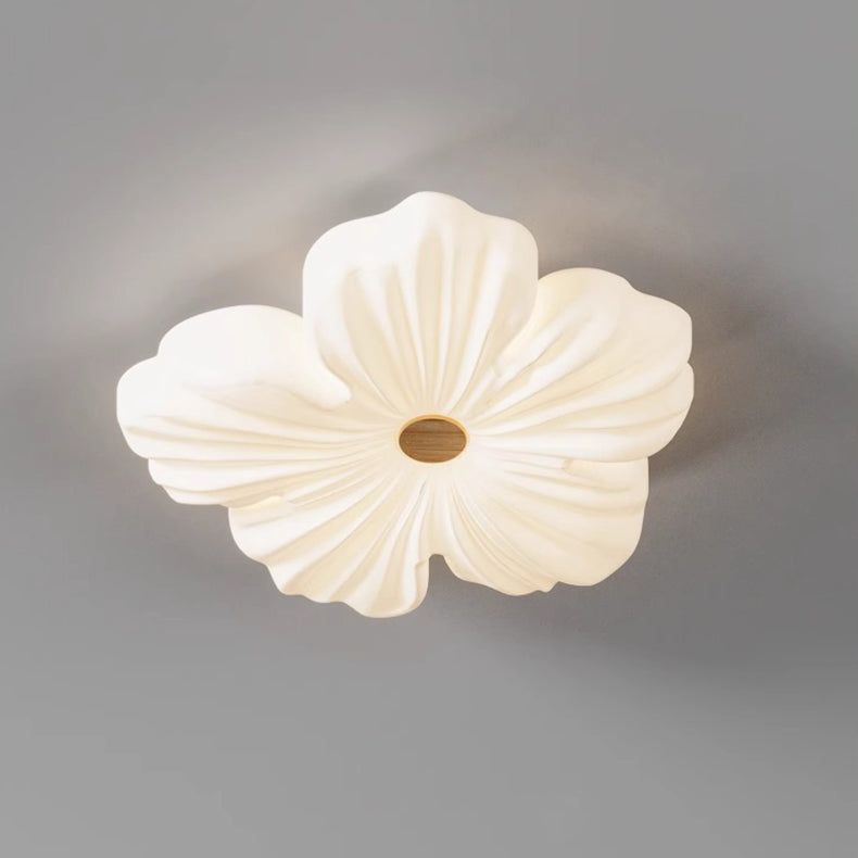 Modern Art Deco Iron Acrylic Flower LED Flush Mount Ceiling Light For Living Room