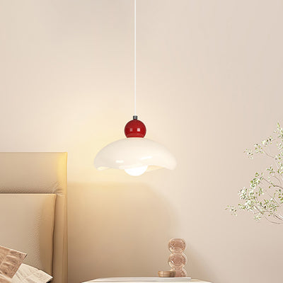 Modern Minimalist Round Sphere Iron Metal Glass 1-Light Pendant Light For Bedroom