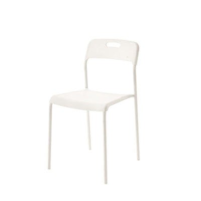 Modern Minimalist Square Plastic Carbon Steel Dining Chair Backrest For Dining Room